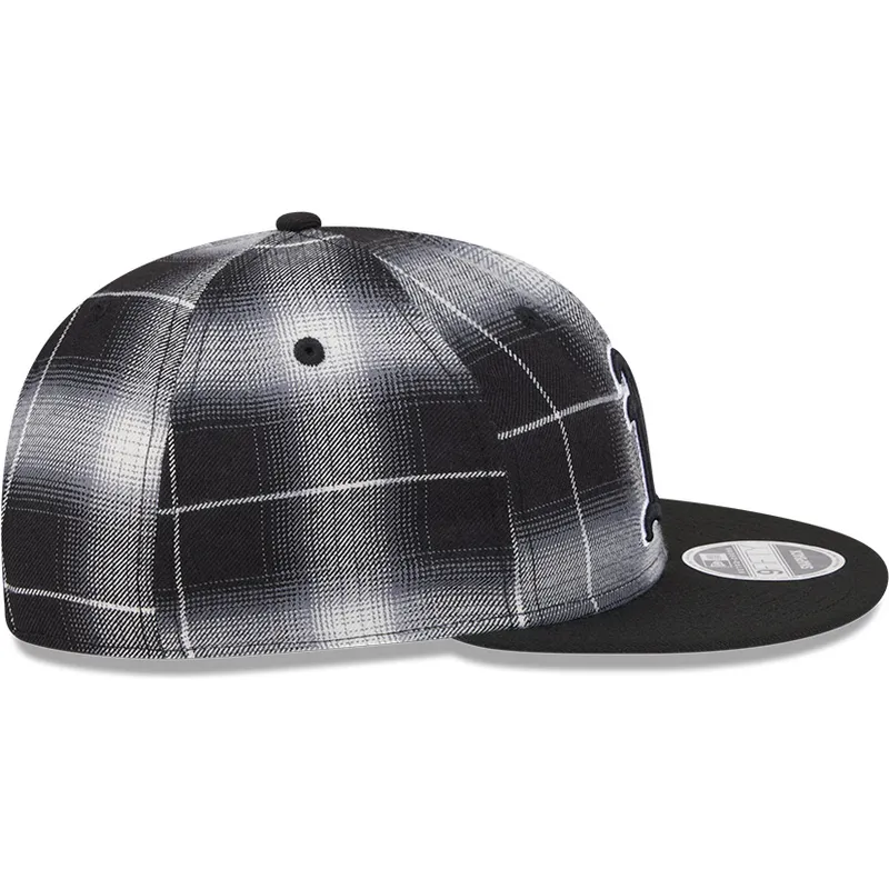 czarna-plaska-czapka-snapback-9fifty-retro-crown-plaid-oakland-athletics-mlb-new-era