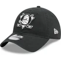 casquette-courbee-noire-ajustable-9twenty-stamp-anaheim-ducks-nhl-new-era