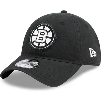 Casquette courbée noire ajustable 9TWENTY Stamp Boston Bruins NHL New Era
