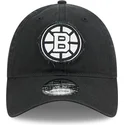 czarna-zakrzywiona-czapka-regulowana-9twenty-stamp-boston-bruins-nhl-new-era