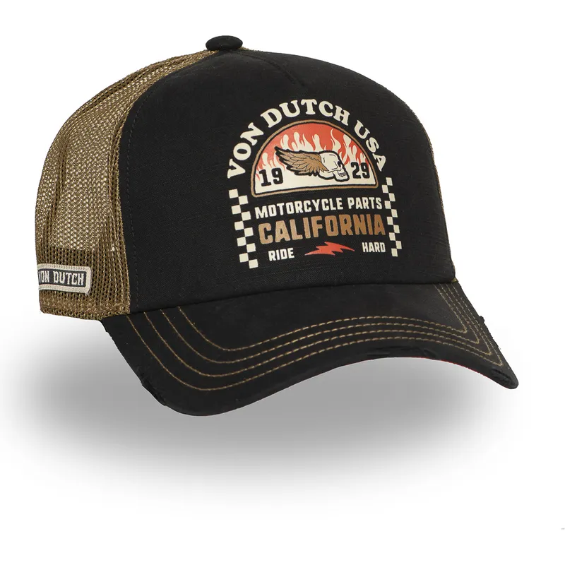 von-dutch-schwarze-und-braune-trucker-kappe-crew25