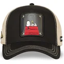 casquette-trucker-noire-et-beige-snoopy-et-woodstock-pea6-naw6-peanuts-capslab