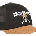 capslab-svart-och-brun-truckerkeps-straw-hat-pirates-op6-one-one-piece