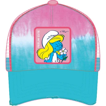 Czapka trucker niebiesko-różowa Smerfetka SMU ETT2 Smerfy od Capslab