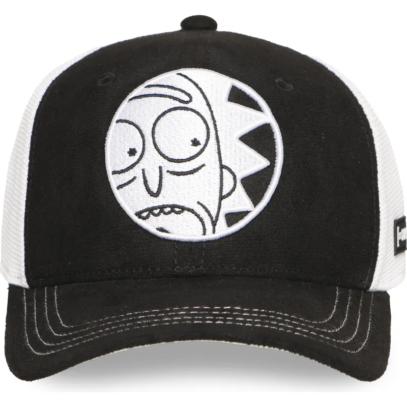 schwarze-und-weisse-trucker-kappe-rick-sanchez-rem6-glo-rick-und-morty-von-capslab
