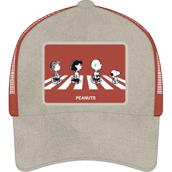 Casquette trucker grise et rouge PEA5 PEA Peanuts Capslab