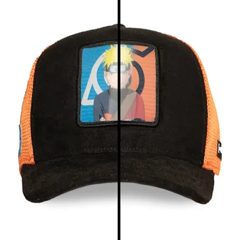 Casquette trucker noire et orange Naruto Uzumaki NS5 SAG Naruto Capslab