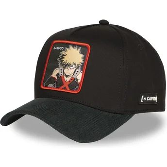 Gorra curva negra y verde snapback Katsuki Bakugo MHA2 BAK My Hero Academia de Capslab