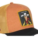 gorra-trucker-naranja-y-negra-lucky-luke-lck2-lob-de-capslab