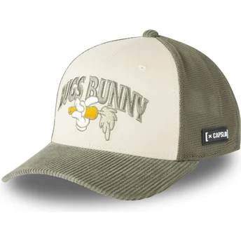 Czapka trucker beżowo-zielona Bugs Bunny LOO12 HAN Looney Tunes od Capslab