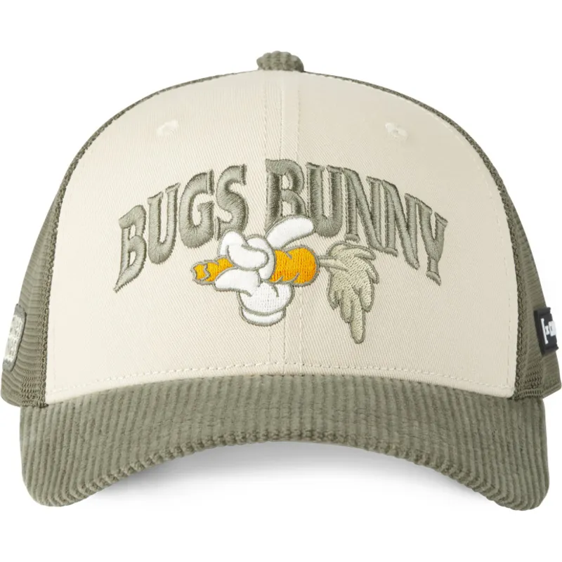 beige-och-gron-truckerkeps-bugs-bunny-loo12-han-looney-tunes-fran-capslab