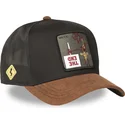 capslab-wile-e-coyote-loo12-wi2-looney-tunes-black-and-brown-trucker-hat