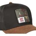capslab-wile-e-coyote-loo12-wi2-looney-tunes-black-and-brown-trucker-hat