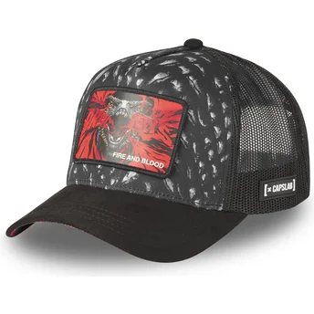 Czapka trucker czarna Dracarys Fire And Blood GOT BLO Gra o Tron od Capslab