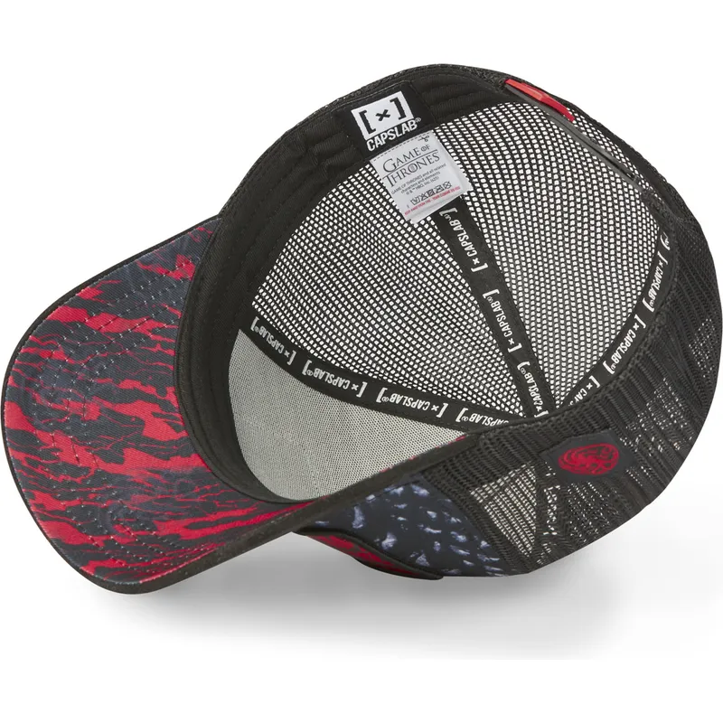 schwarze-trucker-cap-dracarys-fire-and-blood-got-blo-game-of-thrones-von-capslab