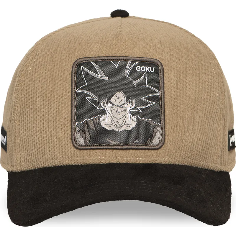 capslab-dragon-ball-son-goku-dbs7-snapback-kappe-braun-und-schwarz-uni