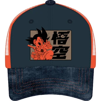 Casquette trucker bleue et orange Son Goku Enfant DB6 KID Dragon Ball Capslab