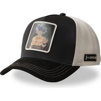 Casquette trucker noire et blanche Son Goku Ultra Instinct DBS7 UIC Dragon Ball Capslab