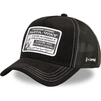 Schwarze Trucker-Cap Pasta-way BTJ PAS Beetlejuice von Capslab