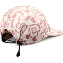 gorra-curva-beige-och-rosa-simple-aztek-soft-fc-fran-djinns