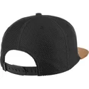 czapka-z-plaskim-daszkiem-czarno-brazowa-snapback-honey-knit-od-djinns