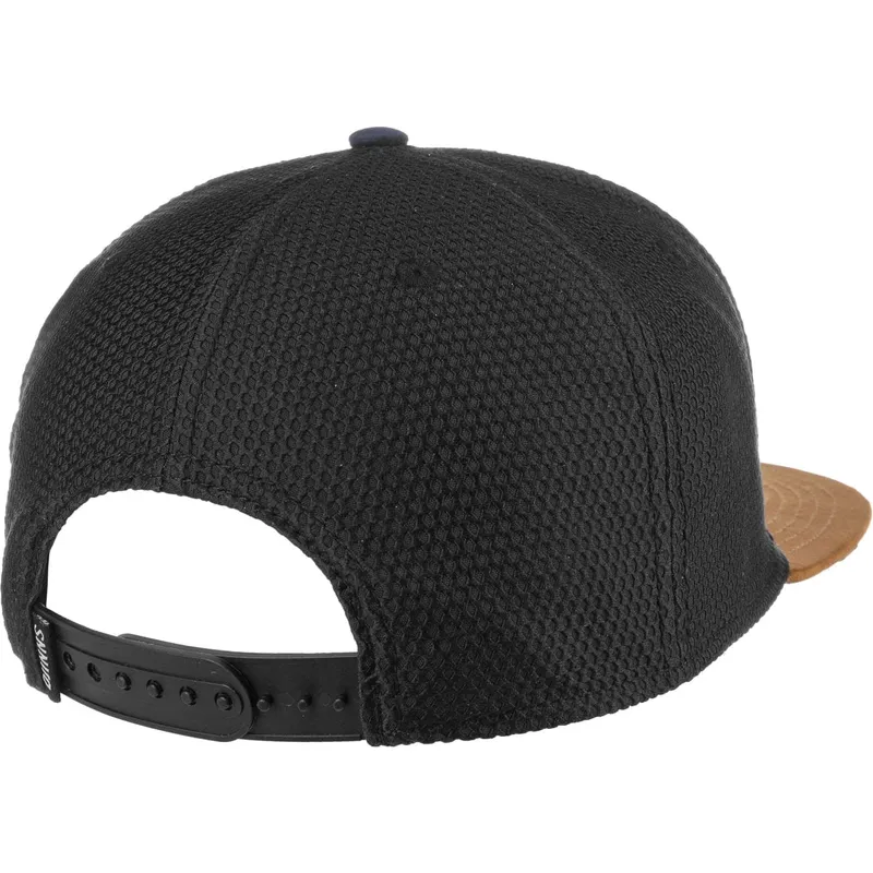djinns-honey-knit-snapback-cap-in-schwarz-und-braun