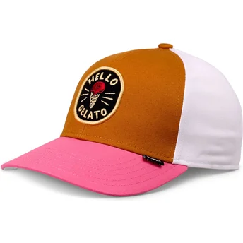 Czapka z daszkiem multikolorowa snapback dla dzieci Food Gelato Basic od Djinns