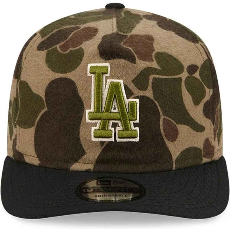 verstellbare-kappe-mit-gebogenem-schirm-im-camouflage-design-19twenty-brushed-cotton-three-looms-duck-der-los-angeles-dodgers-ml