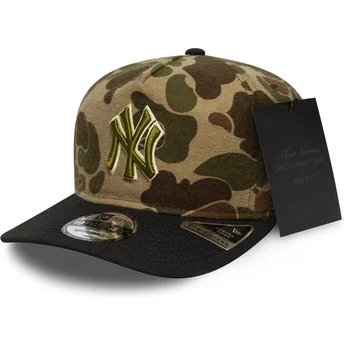 Justerbar kamouflageböjd keps 19TWENTY Brushed Cotton Three Looms Duck av New York Yankees MLB från New Era