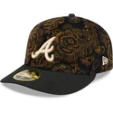 new-era-curved-brim-59fifty-low-profile-floral-cord-three-looms-printed-corduroy-atlanta-braves-mlb-black-fitted-cap
