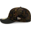 schwarze-gebogene-angepasste-kappe-59fifty-low-profile-floral-cord-three-looms-printed-corduroy-von-detroit-tigers-mlb-von-new-e