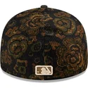 59fifty-low-profile-floral-cord-three-looms-printed-corduroy-detroit-tigers-mlb-kappe-mit-gebogenem-schirm-in-schwarz-von-new-er