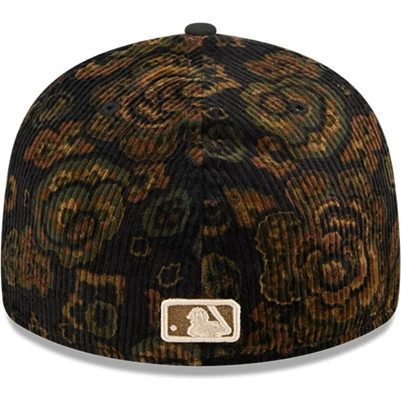 svart-bojd-keps-justerbar-59fifty-low-profile-floral-cord-three-looms-printed-corduroy-fran-detroit-tigers-mlb-av-new-era