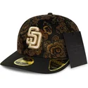 schwarze-gebogene-angepasste-59fifty-low-profile-floral-cord-three-looms-printed-corduroy-kappe-der-san-diego-padres-mlb-von-new