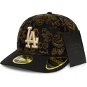 svart-bojd-keps-justerbar-59fifty-low-profile-floral-cord-three-looms-printed-corduroy-los-angeles-dodgers-mlb-fran-new-era