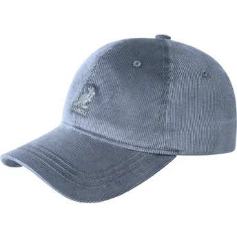 Niebieska zakrzywiona czapka z daszkiem Cord Baseball Denim Blue od Kangol