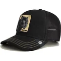 czarna-czapka-trucker-pantera-panther-golden-suede-the-farm-od-goorin-bros