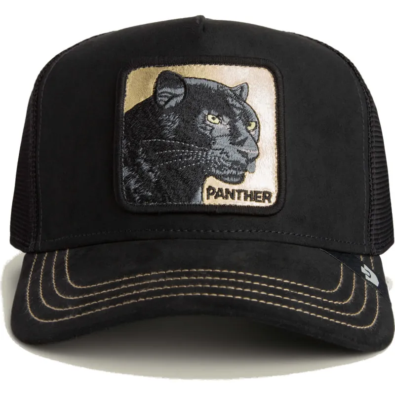 schwarze-trucker-kappe-panther-panther-golden-suede-the-farm-von-goorin-bros