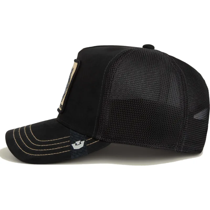 schwarze-trucker-kappe-panther-panther-golden-suede-the-farm-von-goorin-bros