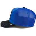 blaue-und-schwarze-trucker-kappe-pitbull-hund-flex-pitbull-suede-the-farm-von-goorin-bros