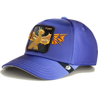 Καπέλο καμπυλωτό βιολετί snapback δράκος Fury Hell Hath...