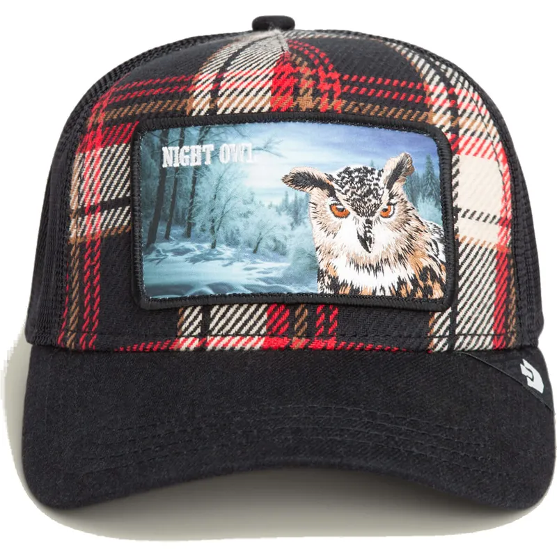mehrfarbige-trucker-kappe-eule-night-owl-cabin-fever-homestead-the-farm-von-goorin-bros