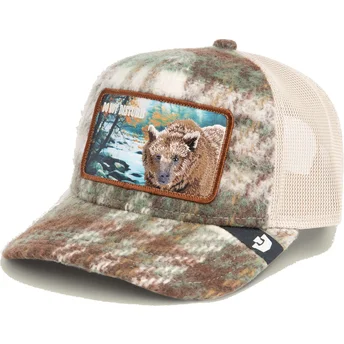 Gorra trucker marrón oso Do Not Disturb Don't Poke The Bear Homestead The Farm de Goorin Bros.