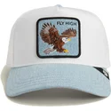 trucker-cap-weiss-und-blau-adler-fly-high-denim-the-farm-von-goorin-bros