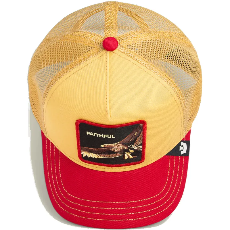 czapka-trucker-zolta-i-czerwona-orzel-the-faithful-eagle-sport-the-farm-od-goorin-bros