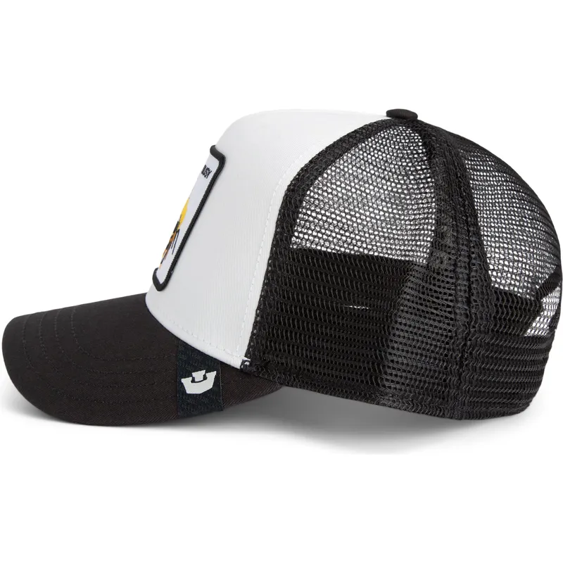 schwarz-weisse-trucker-kappe-biene-the-busy-bee-sport-the-farm-von-goorin-bros