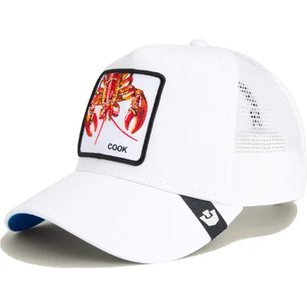 Biała czapka trucker dla dzieci z homarem Lemme Cook Mini The Farm od Goorin Bros.