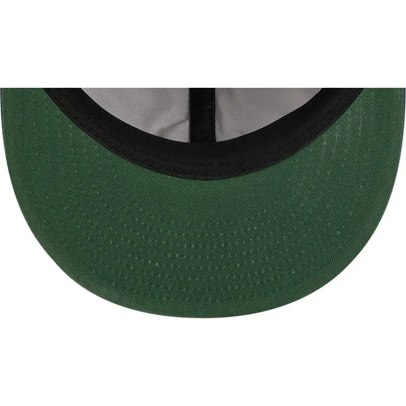 braune-und-blaue-verstellbare-flatcap-9fifty-retro-crown-wool-pinstripe-der-los-angeles-dodgers-mlb-von-new-era