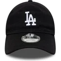 casquette-courbee-noire-ajustable-9twenty-merino-wool-los-angeles-dodgers-mlb-new-era