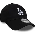 casquette-courbee-noire-ajustable-9twenty-merino-wool-los-angeles-dodgers-mlb-new-era